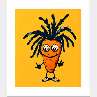 Cool funny Rasta carrot Posters and Art